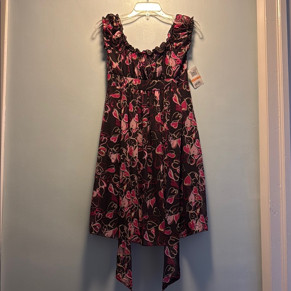B. Darlin Brown and Pink Floral Dress
